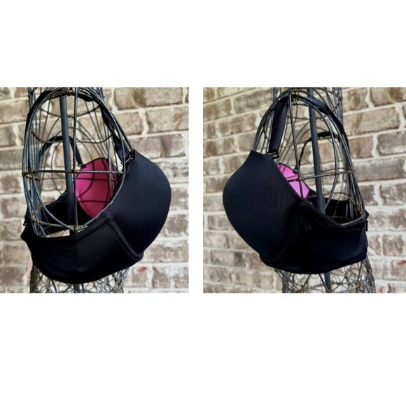 Victoria's Secret PINK Mult Way Push Up Bra 36D Black Multiposition Adju… - Picture 4 of 12